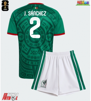 México Jorge Sanchez #2 Primera Equipación Niños Mundial 2026 Manga Corta (+ Pantalones cortos)